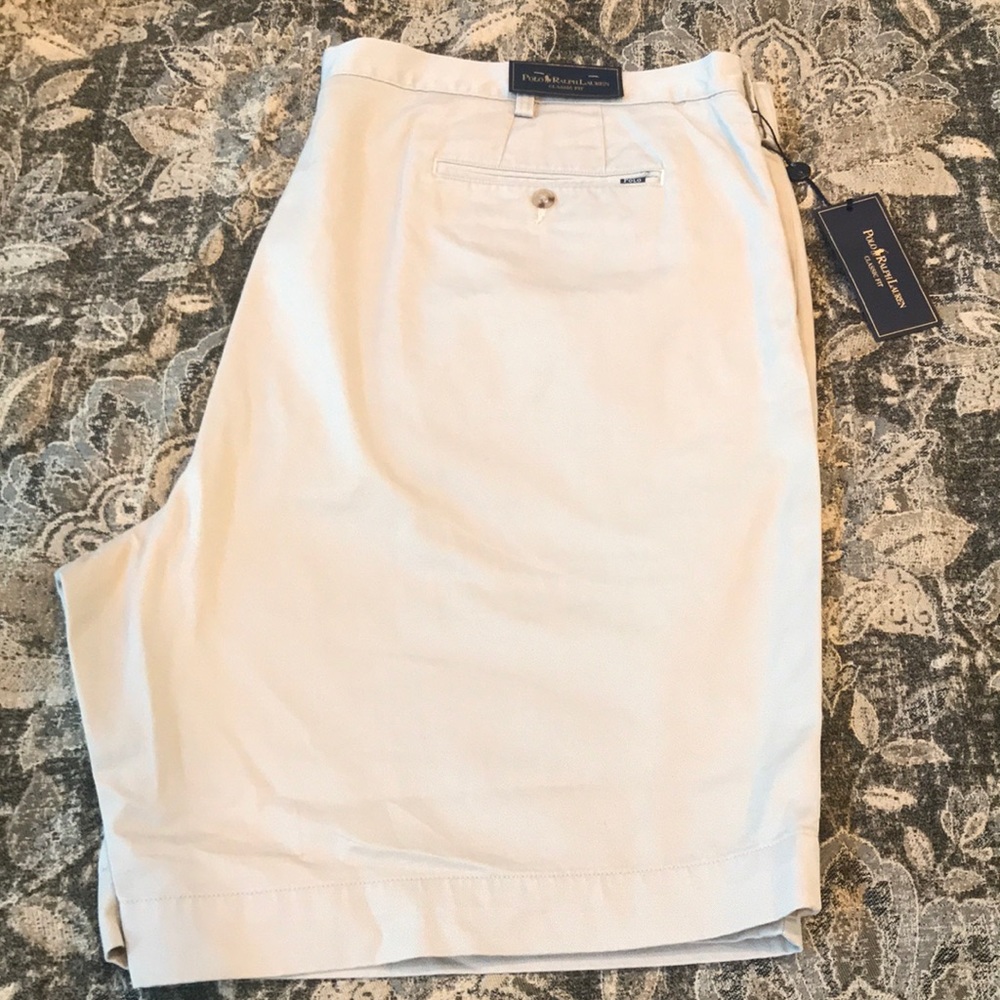 Ralph Lauren Big & Tall Classic Fit Khaki Shorts
